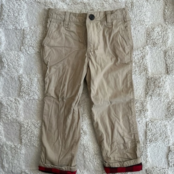 Gap 4T boys plaid flannel lined pants - Picture 1 of 2